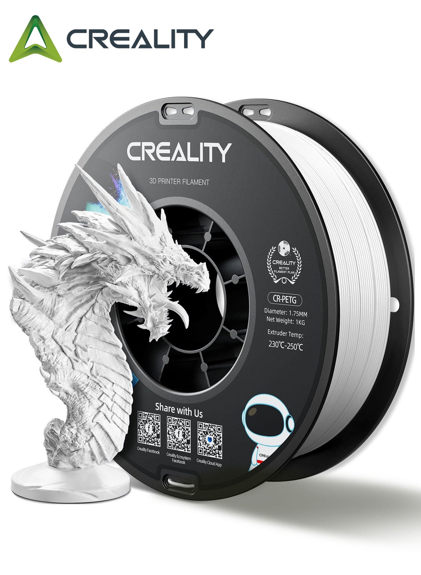 Official CR PETG 3D Printer Filament 1.75mm…