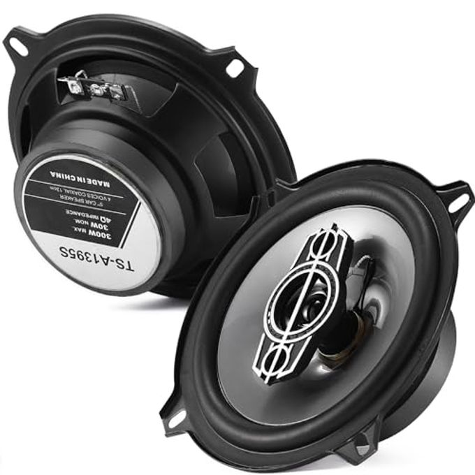 Compare 5 Inch 4Way Car Coaxial Speakers, 300W Max 4Ohm Car Audio Speaker With Pei Dome Tweeters, Tweeters Vehicle Coaxial Speaker Compact For Car Truck Door Speakers Replacement Pair at KSA Price