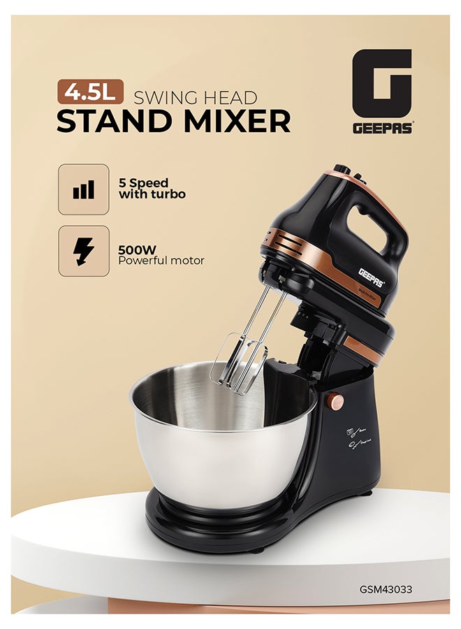 Stand Mixer with Swing Head- GSM43033/ 500 W,…
