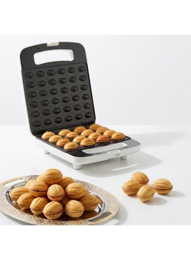 Compare Electric Walnut Cookie Maker 1400W, Nut Cake Maker with DoubleSided NonStick Plates, Rapid Heating Mini Cookie & Biscuit Maker for Homemade Snacks at KSA Price