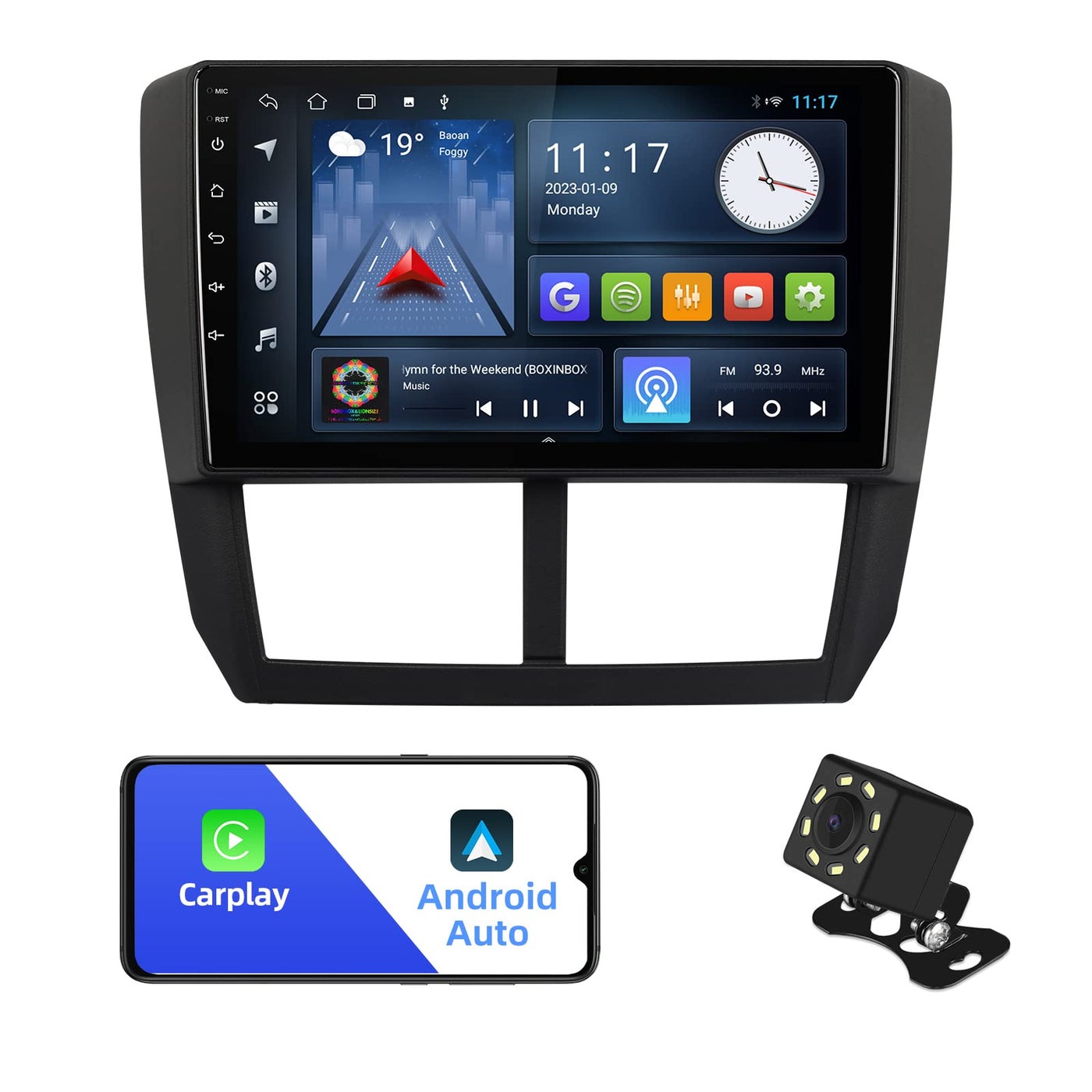 Android 10 Double Din Car Stereo for Subaru…