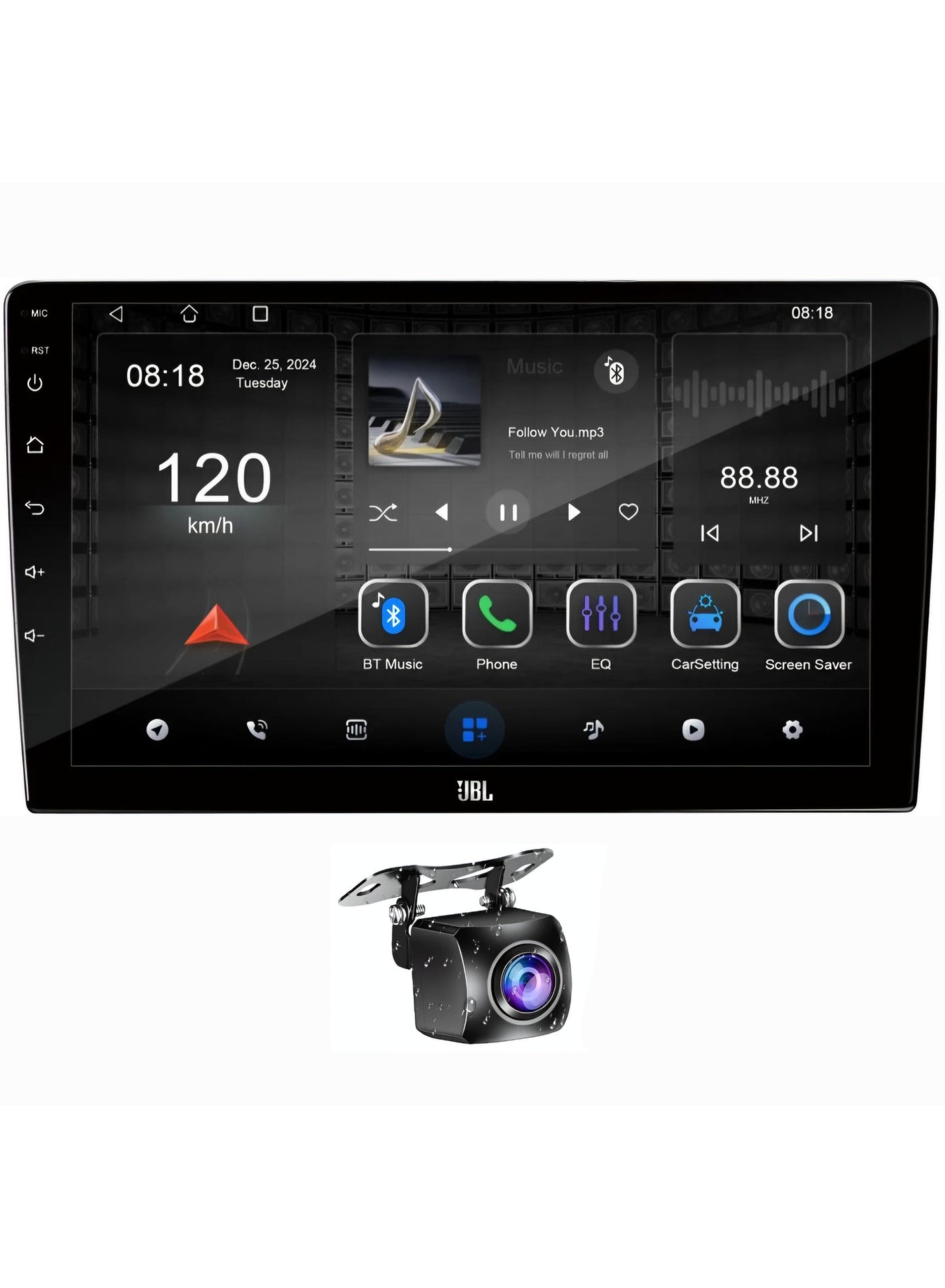 10 Inch JBL Android Car Stereo 4GB RAM…