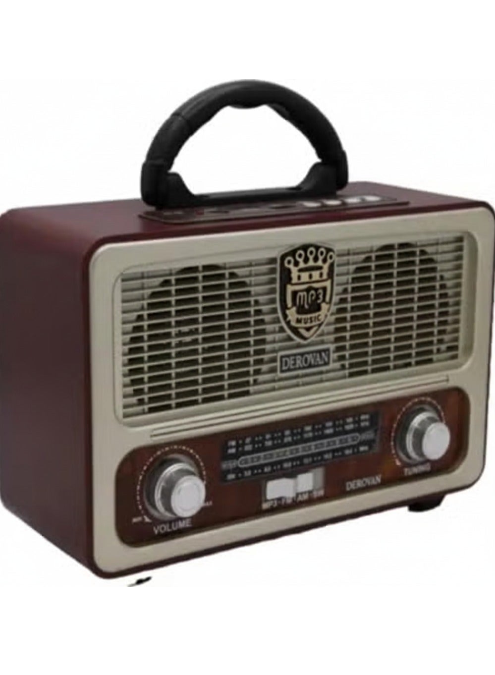Derovan Retro Bluetooth Speaker – Mini Wireless FM…
