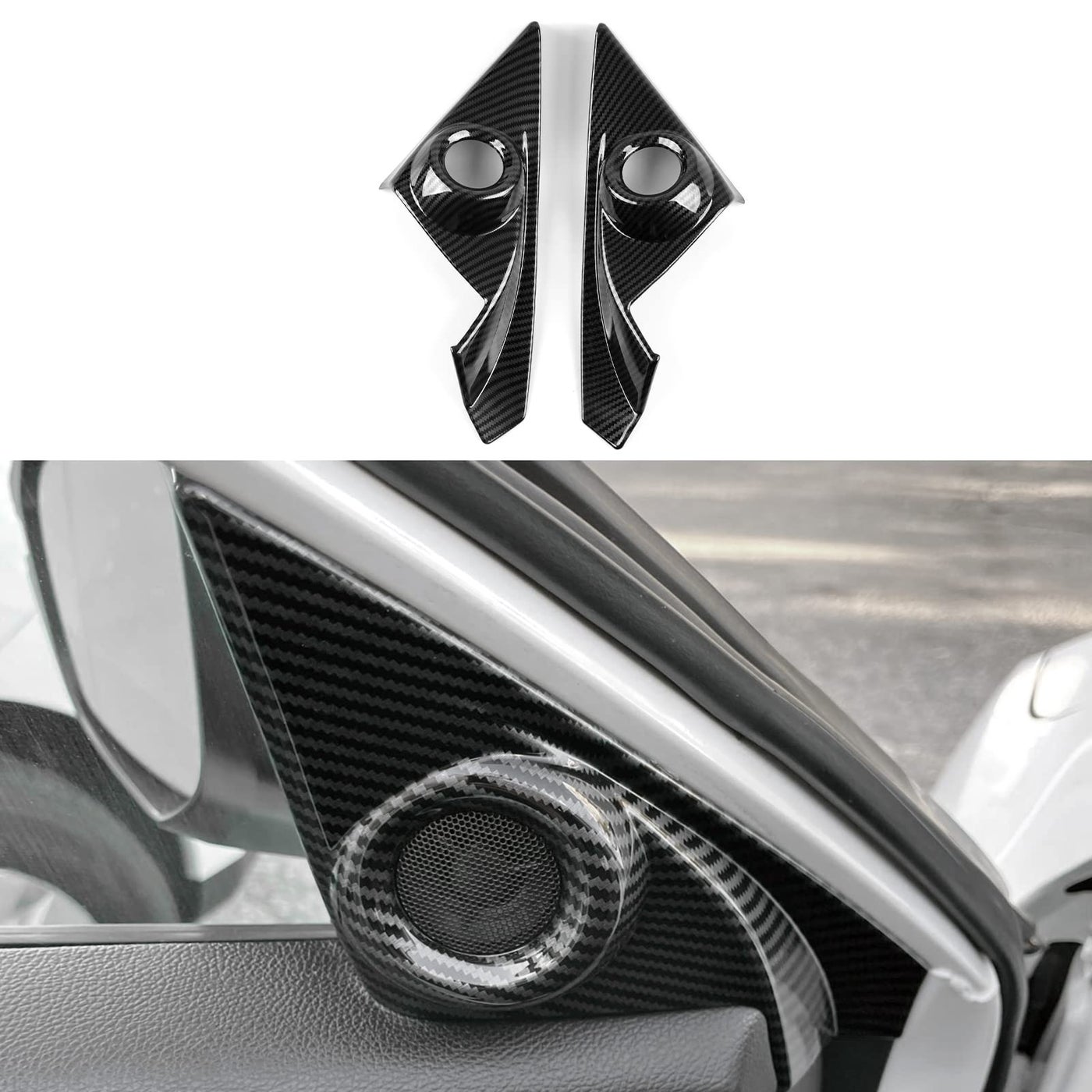 Compare BRMYL Car A Pillar Speaker Cover Decals for Honda Civic 2016 2017 2018 2019 2020 2021 10th Gen Accessories ABS Carbon Fiber Interior Stickers at KSA Price