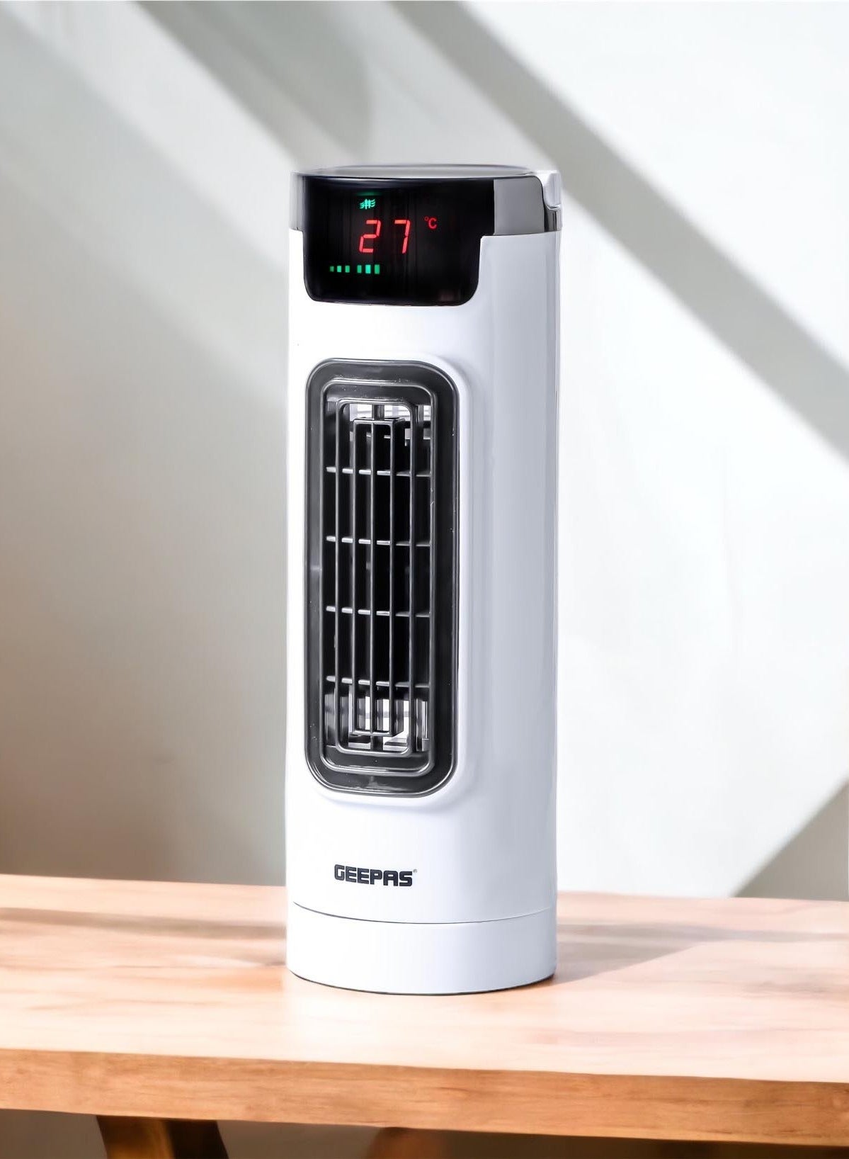 Compare Mini Tower Fan with Remote Control – 3Speed Settings, Oscillation, Timer, Soft Wind Cross Flow Design GF21175UK White, Black at KSA Price