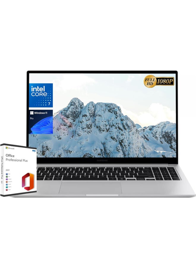 Compare Galaxy Book4 Business Laptop With 15.6Inch Full HD Display, Core 7 Processor Processor16GB RAM512GB SSDIntel Iris XE GraphicsWindows 11 Pro EnglishArabic silver EnglishArabic silver at KSA Price