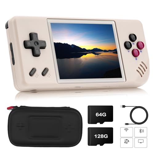 Compare HANHIBR RG28XX Handheld Game Console 283 Inch Screen IPS Screen 128G TF Card with 10000 Games Classic Emulator Retro Video Handheld Games Consoles Preinstalled Video Games with Portable Case Gray at KSA Price