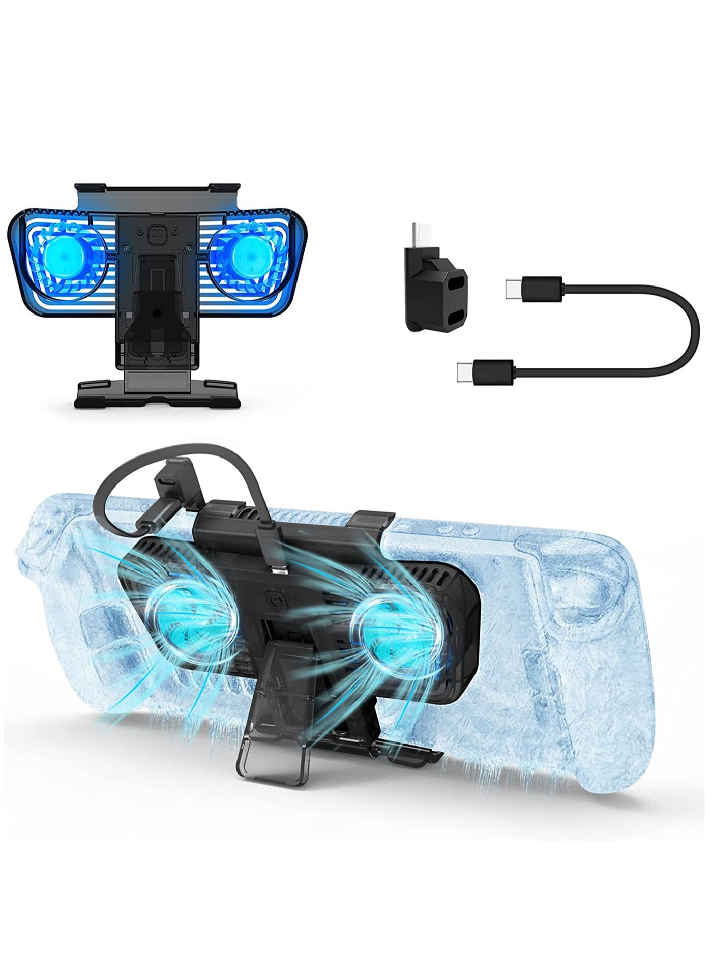 RGB Cooling Fan for Steam Deck & Nintendo…