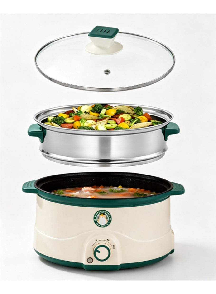 3L Non-Stick Electric Cooking Pot, Ver-Heating…