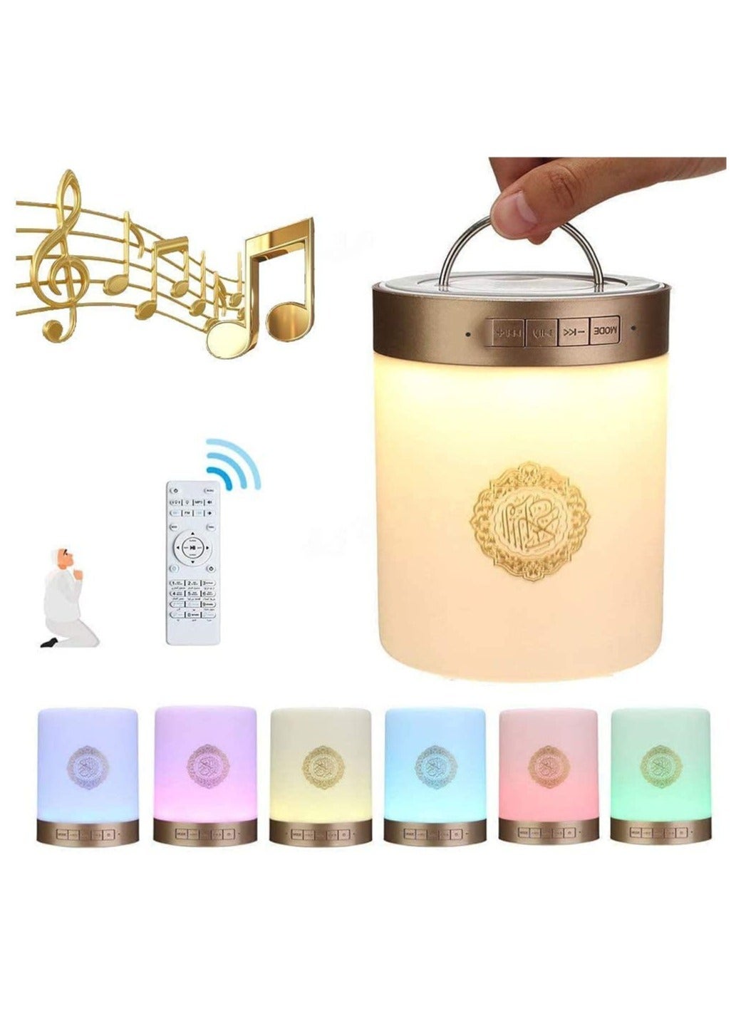 Speaker Touch Lamp, 4 in 1 Bluetooth Speaker…