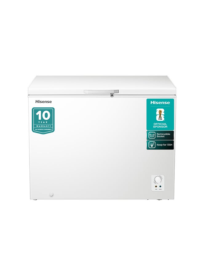 Compare 330L Gross Capacity240L Net Capacity Chest Freezer with inner glass door,LED Lighting,Mechanical Temperature control 0.07 kW FC33DT4SAW2 White at KSA Price