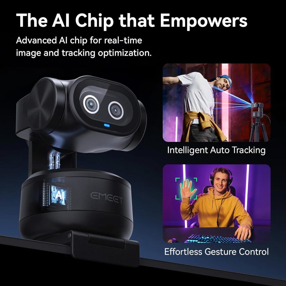 PIXY Dual-Camera AI-Powered PTZ Camera 4K, AI…