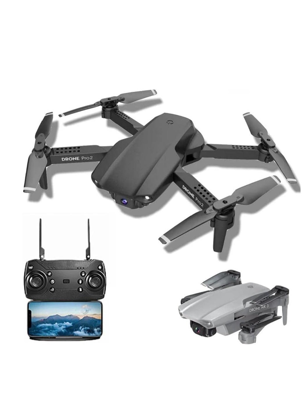 Mini E99 Foldable Drone with 4K Dual HD Camera…
