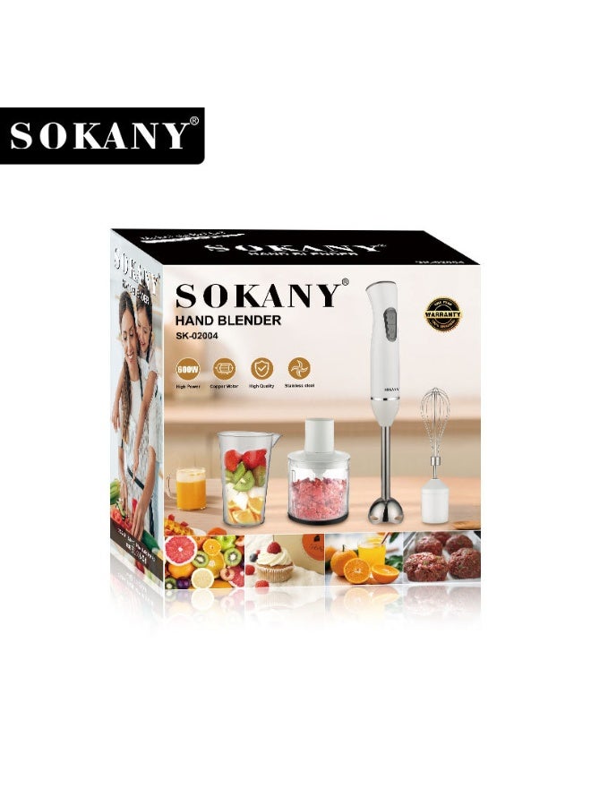 SOKANY Hand Blender SK-02004 600W Electric Stick Blender…
