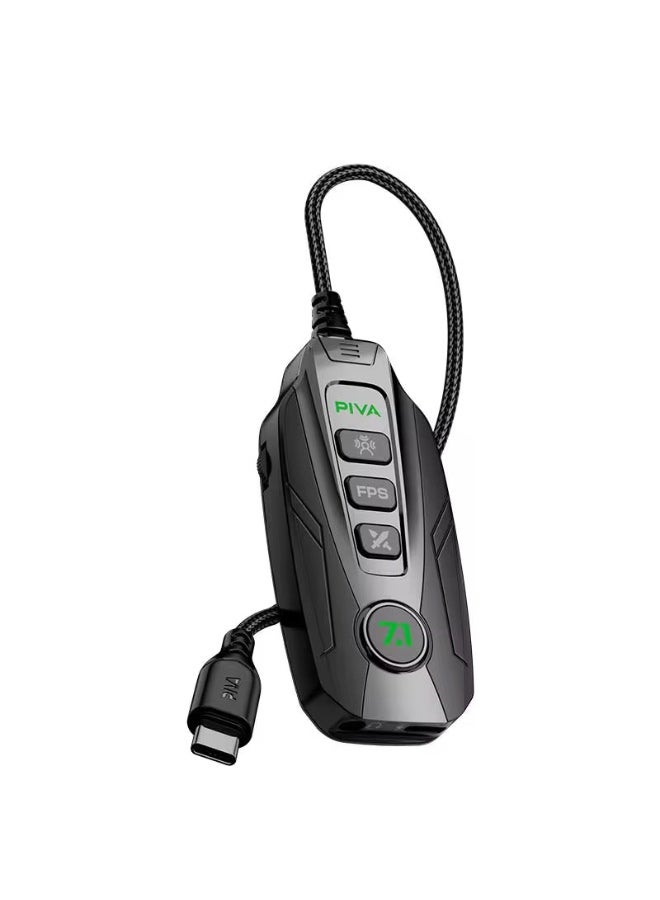Compare PIVA GS20 Gaming Adapter & Converter Hub Dongle, 7.1 Surround Sound Card with App Control, TypeC USB Hub, 3.5mm Audio, RGB Lighting, 60W Fast Charging, 480Mbps HighSpeed Data Transfer – Compatible with RedMagic, iPad, iPhone & Laptops at KSA Price