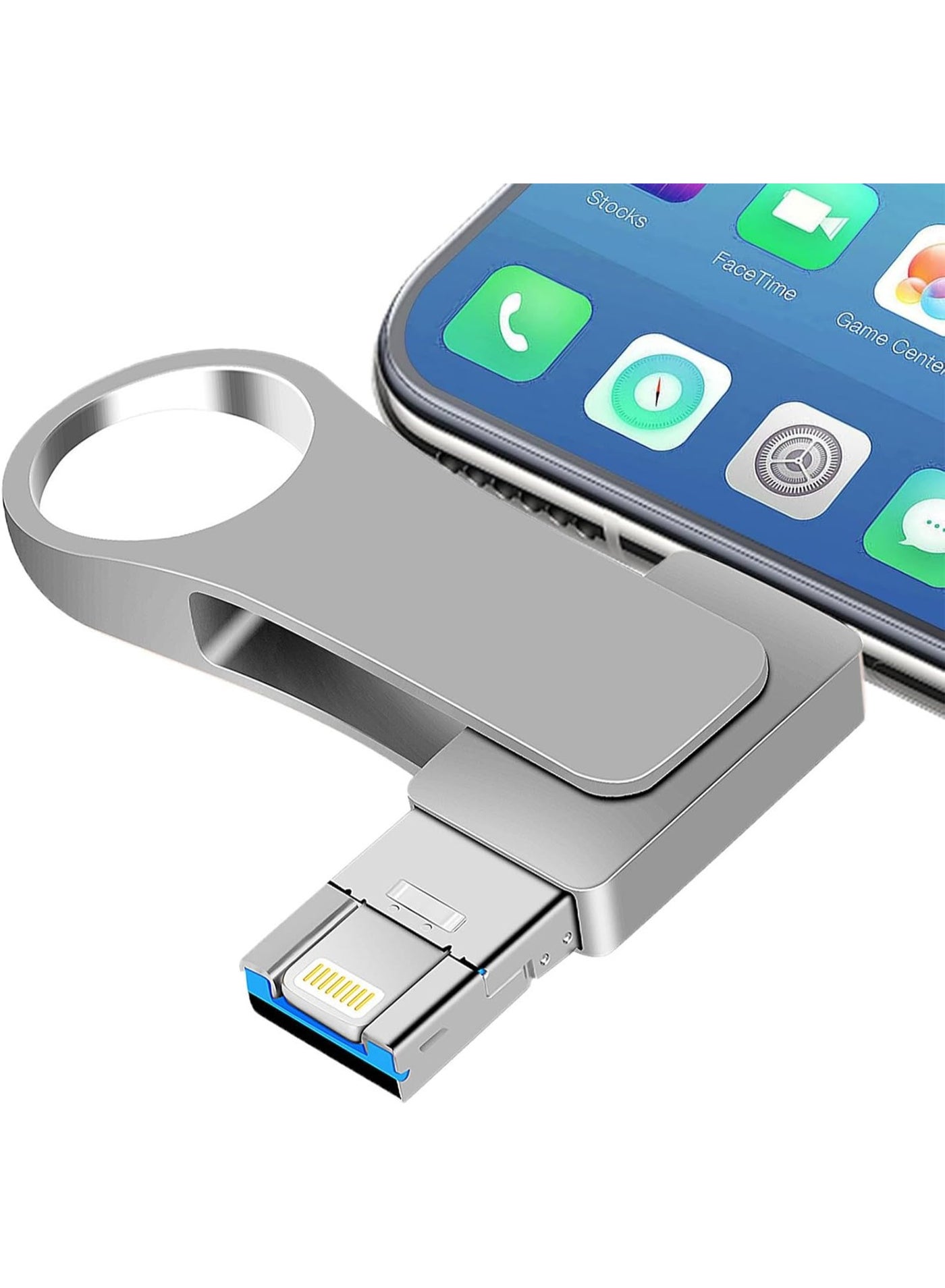 2TB USB Flash Drive 4-in-1 Multi-Port Memory…