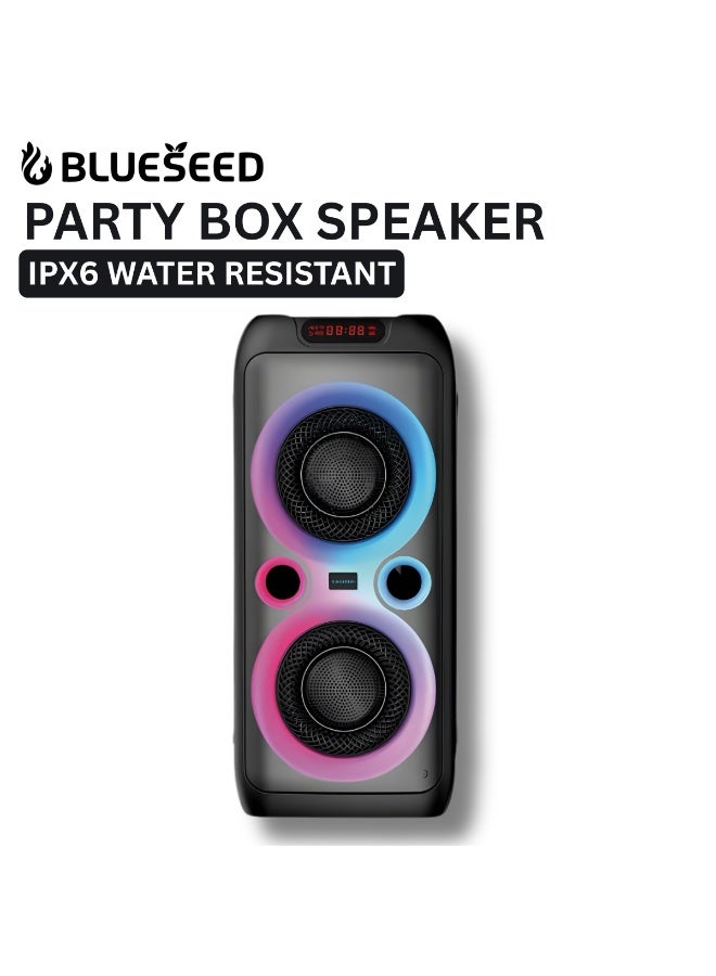BLUESEED BS-103 Party Box Speaker, Dual 8-Inch…