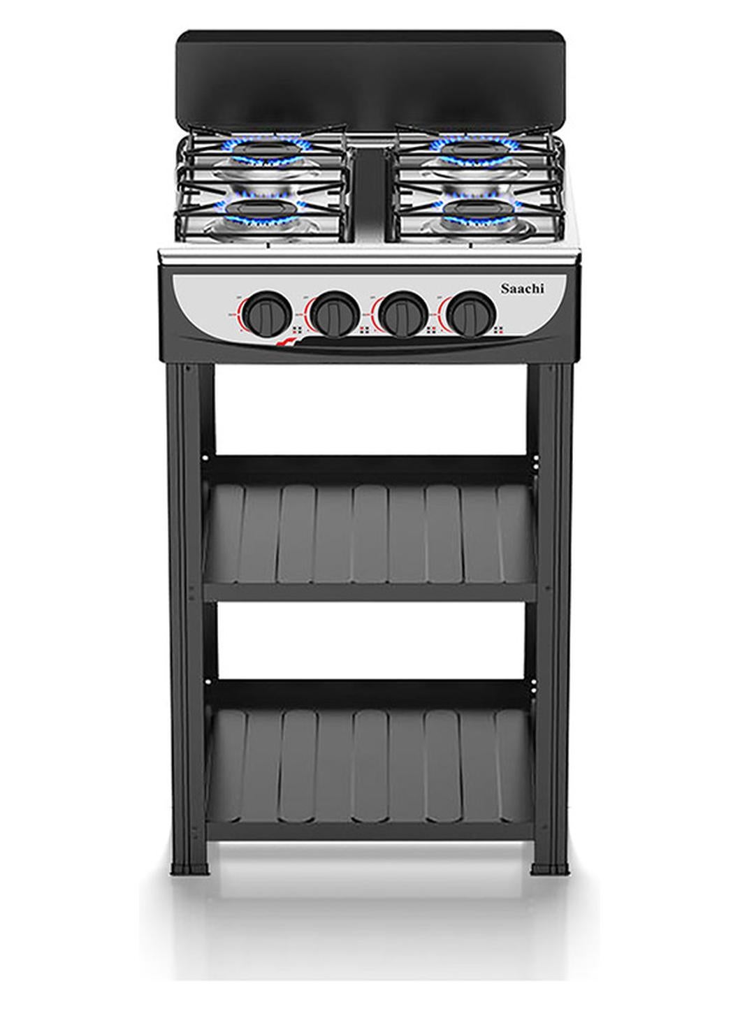 Compare FlameMaster 4Burner Gas Stove – Whirlwind Technology, Effortless Cleaning, Maximum Efficiency NLGAS5256BK black at KSA Price