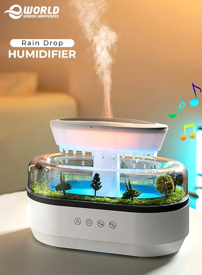 Compare Rain Cloud Diffuser and Humidifier, Aromatherapy Essential Oil Diffuser with Water Drip Effect, White Noise, Zen Night Light and Sleep Therapy, Ultimate Relaxation and Stress Relief for Home and Office, 250ml at KSA Price
