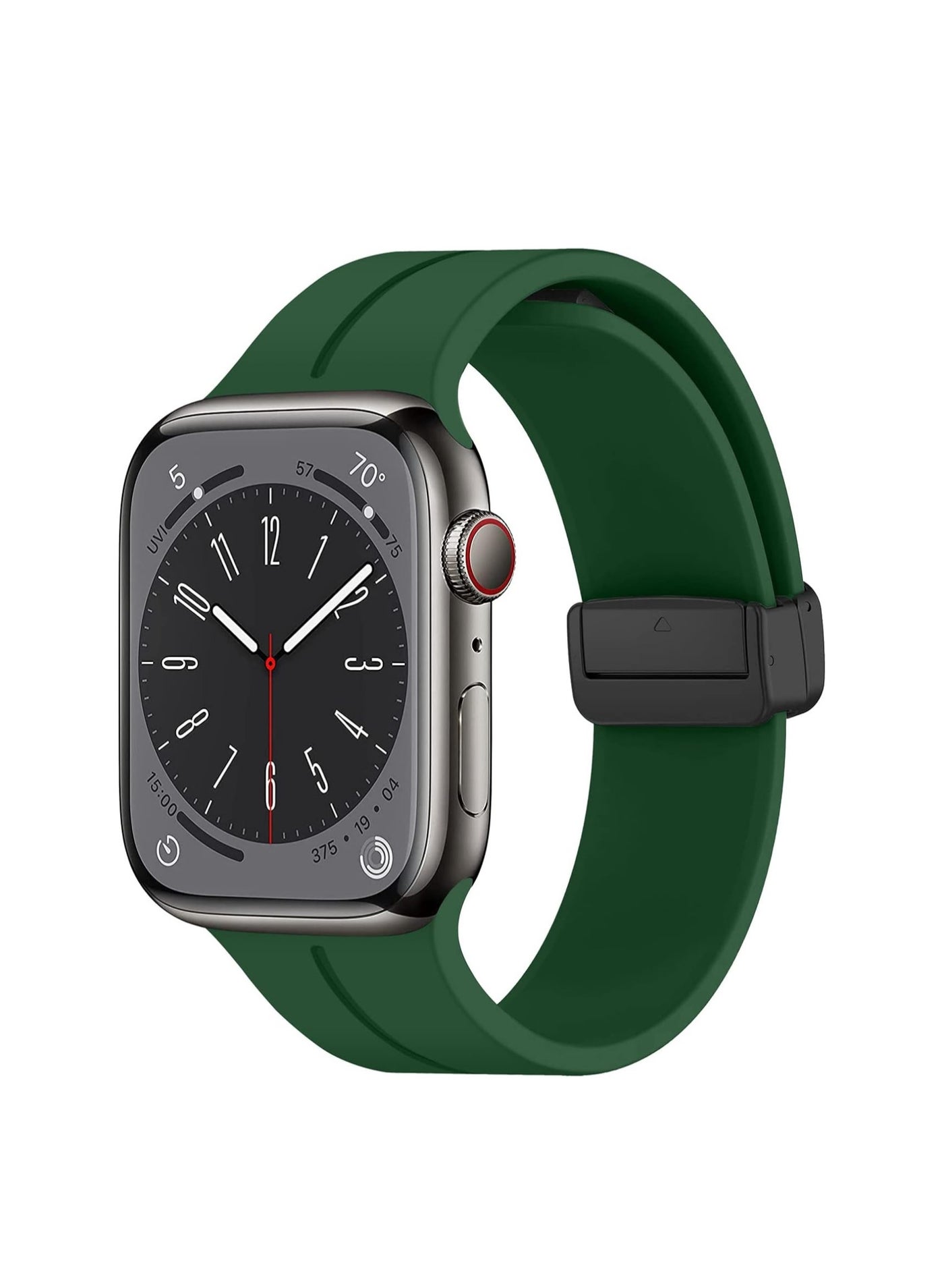 Green Silicone Sport Band with Magnetic D Buckle…
