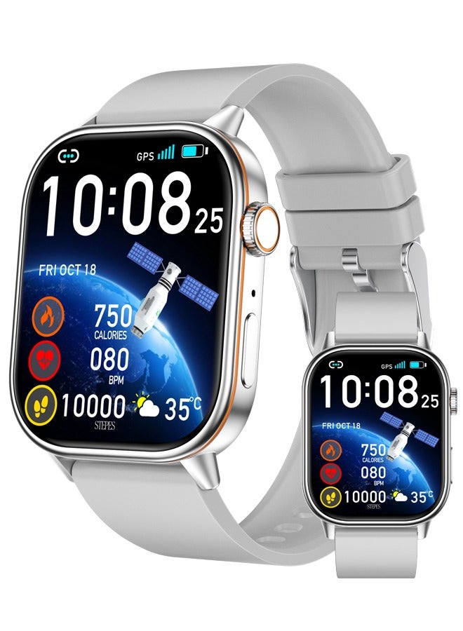 Compare Smart Watch for Men Women Bluetooth Call, 2.01 HD Fitness Watch Smartwatch with Heart Rate Sleep, 178+ Sports Step Counter, Fitness Activity Trackers for Android iOS at KSA Price