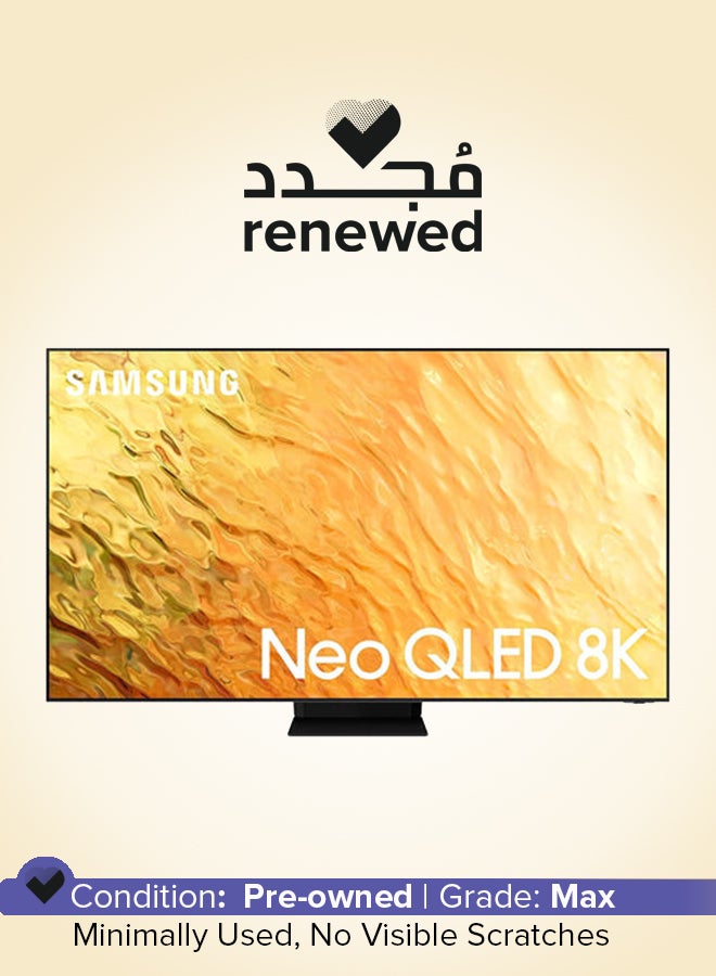Compare Renewed  75Inch Smart Neo QLED TV  8K  120Hz 75QN800A Black at KSA Price