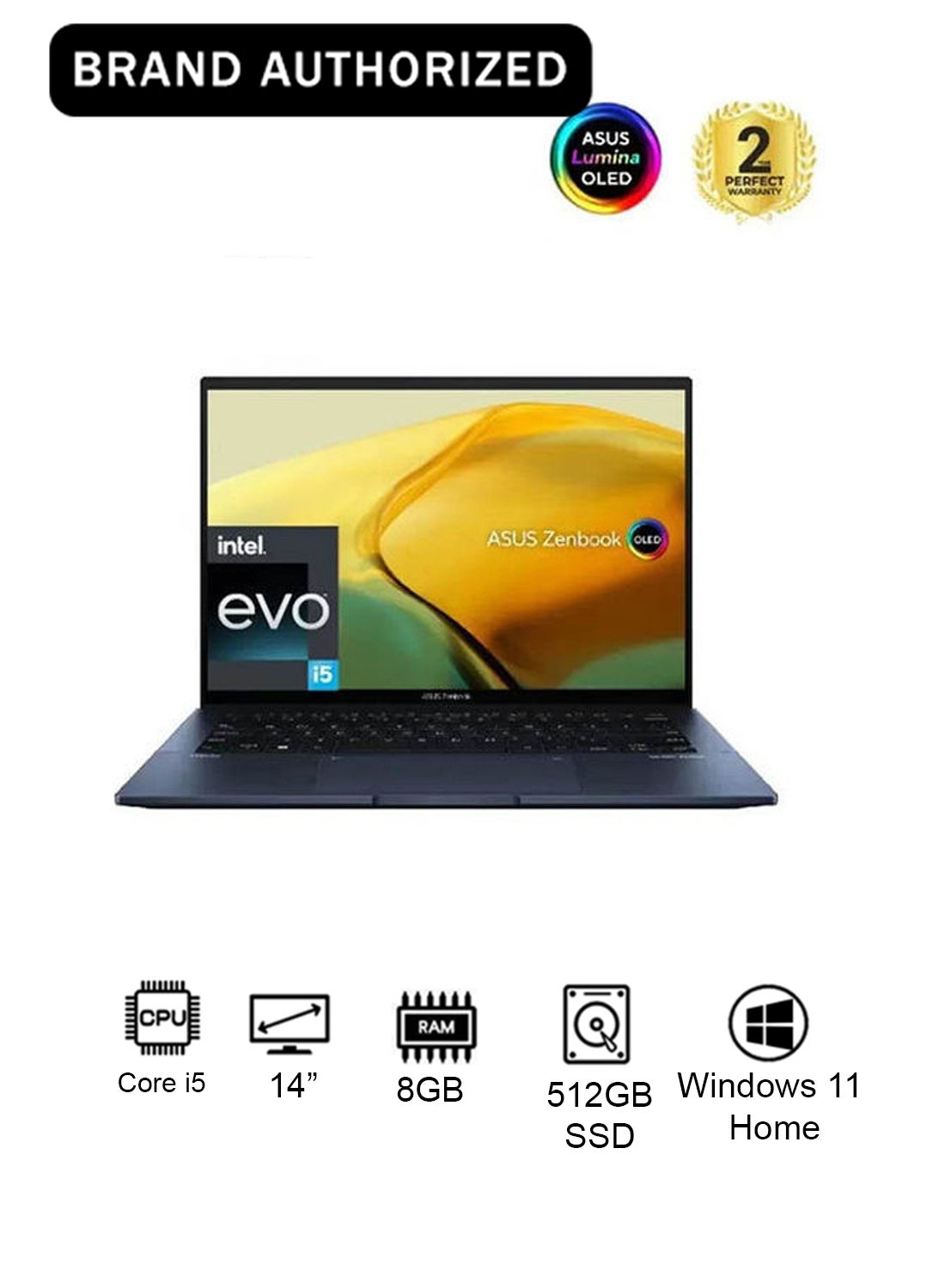 Compare UX3402ZAOLED005W Laptop With 14 Inch ASUS Core i5 Processor 8 gb Ram 512 tb SSD Intel Iris Xe Graphics Windows 11 EnglishArabic Ponder Blue at KSA Price