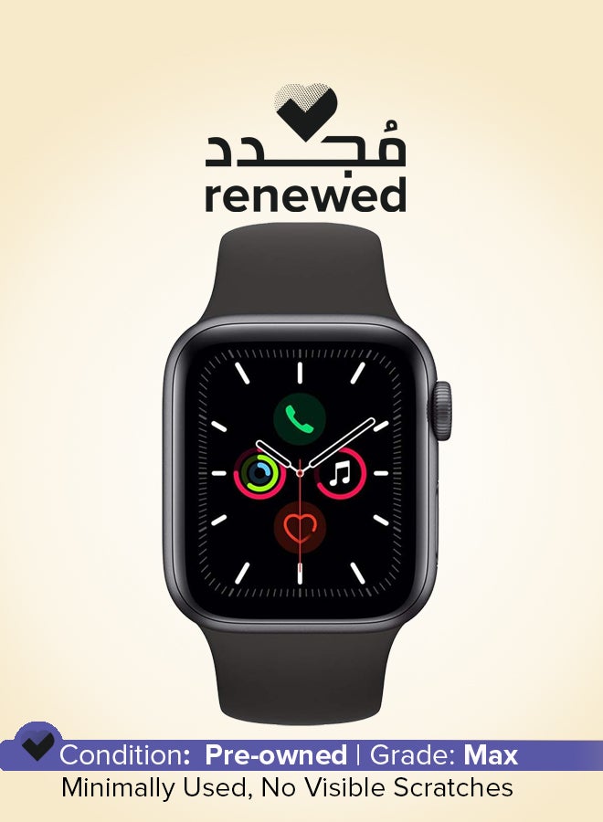 Compare Renewed  Apple Watch Series 4 GPS 44mm Space Gray Aluminum Case Space Gray at KSA Price