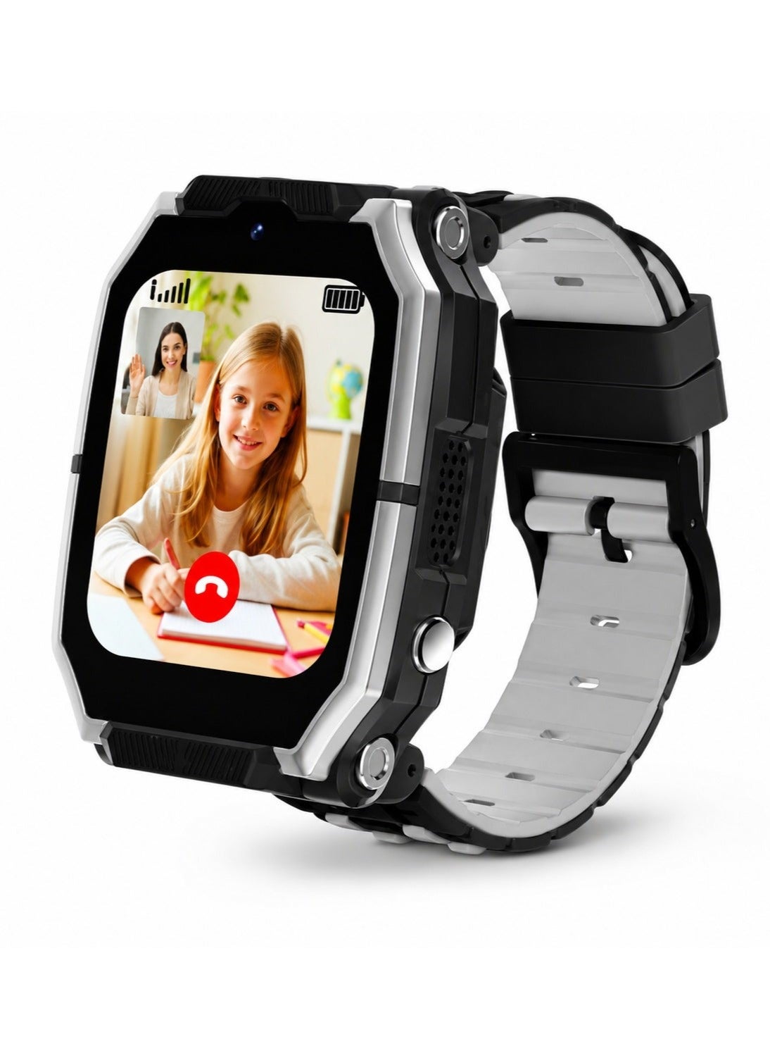 Compare C13 Kids Smart Watch 5G 4G Video Calling, 360° Rotatable Dual Camera, SIM Card Support, Detachable Design, Full Touchscreen Digital Wrist Watch for Boys & Girls at KSA Price