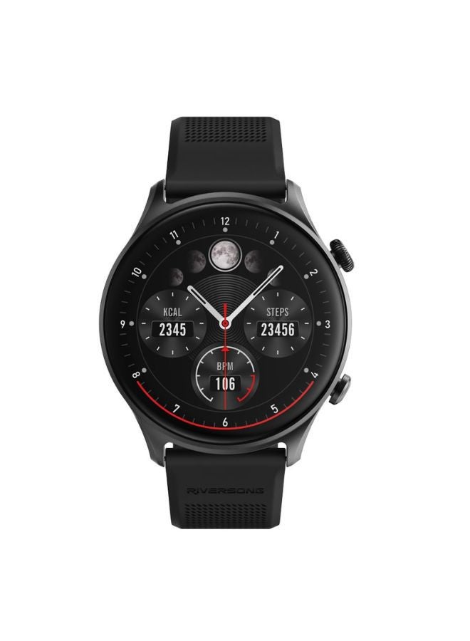 Compare RIVERSONG Motive 7C Calling Smart Watch, 1.52 Inch Display, Black at KSA Price