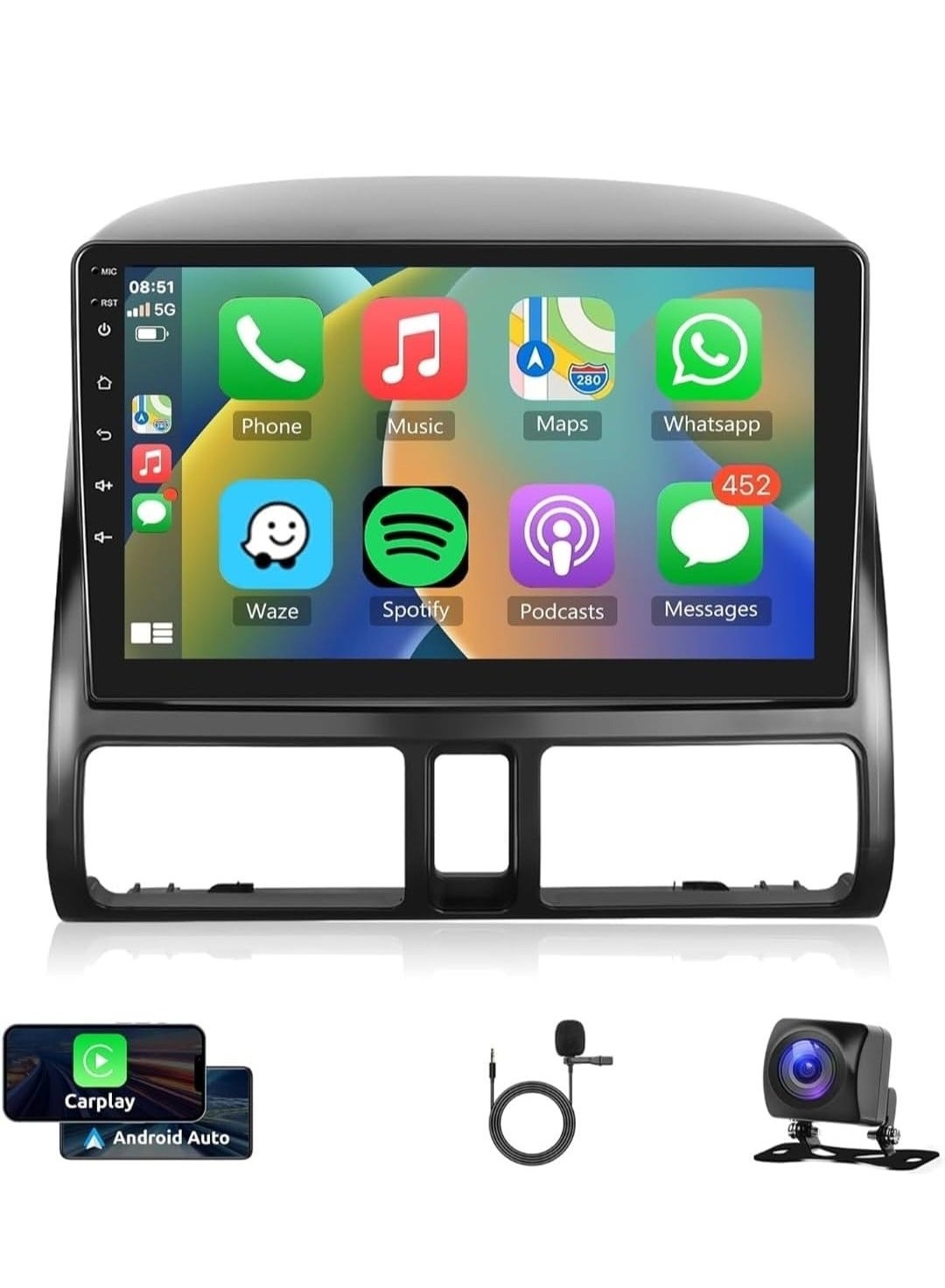 Compare Android Car Stereo For Honda CRV 20022006 Support Apple Carplay Android Auto Wireless Bluetooth USB DSP AHD Camera Included IPS Touch Screen at KSA Price