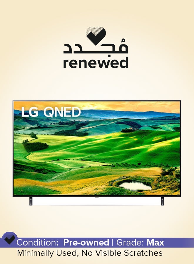 Compare Renewed   43Inch Smart QNED TV 4K 43QNED80 Black at KSA Price