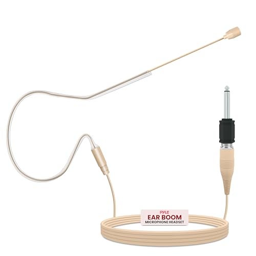Compare PYLEPRO Over Ear Boom Microphone Headset  Professional Hands Free Omnidirectional Wired Audio Condenser Microphone Headset w 3.5mm  14 Adapter, 1.2m Cable, and Windscreen  PMEM1 Beige at KSA Price