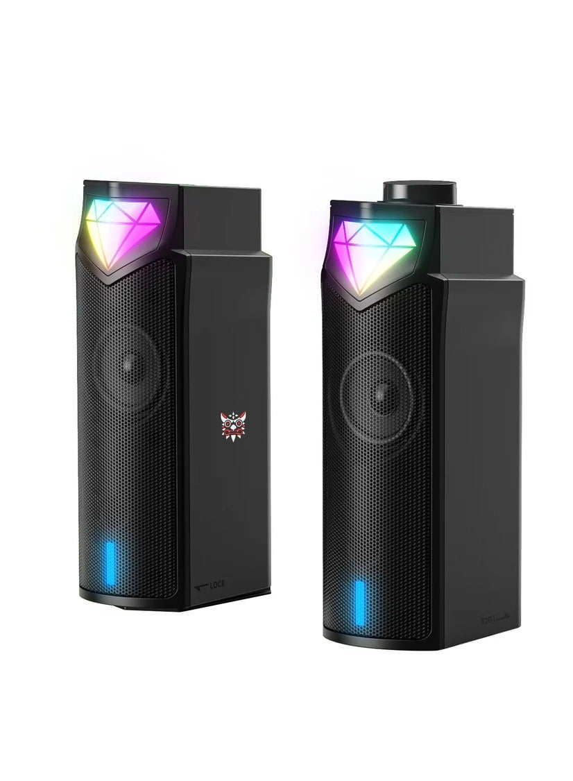 2-in-1 Speaker L1 Double Bass Game Speaker Surround…