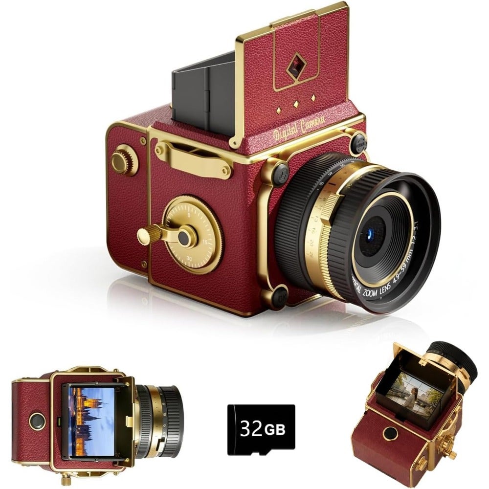 Vintage digital camera for beginners and kids:…