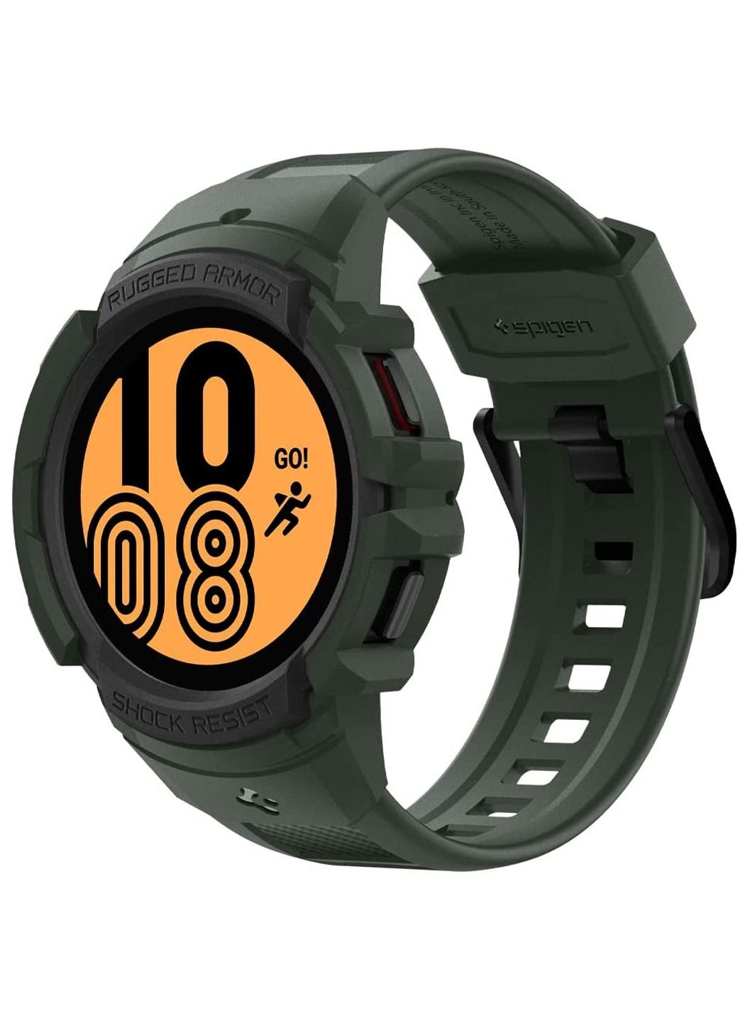 Compare Rugged Armor PRO Case with Band for Samsung Galaxy Watch 4 44mm 2021  Mil Green at KSA Price