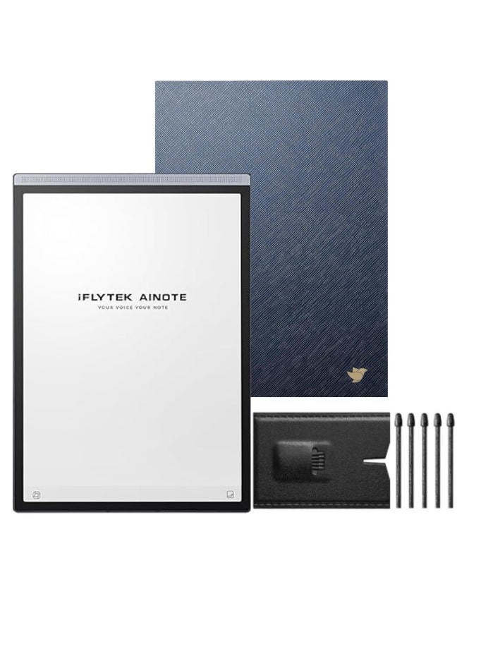 Compare AINOTE Air 2 Digital NoteTaking Tablet Bundle – 8.2 Tablet with Pen, 5 Pen Refills & Air2 Folio Blue Case iFLYTEK Smart Writing Paper Star Gray at KSA Price