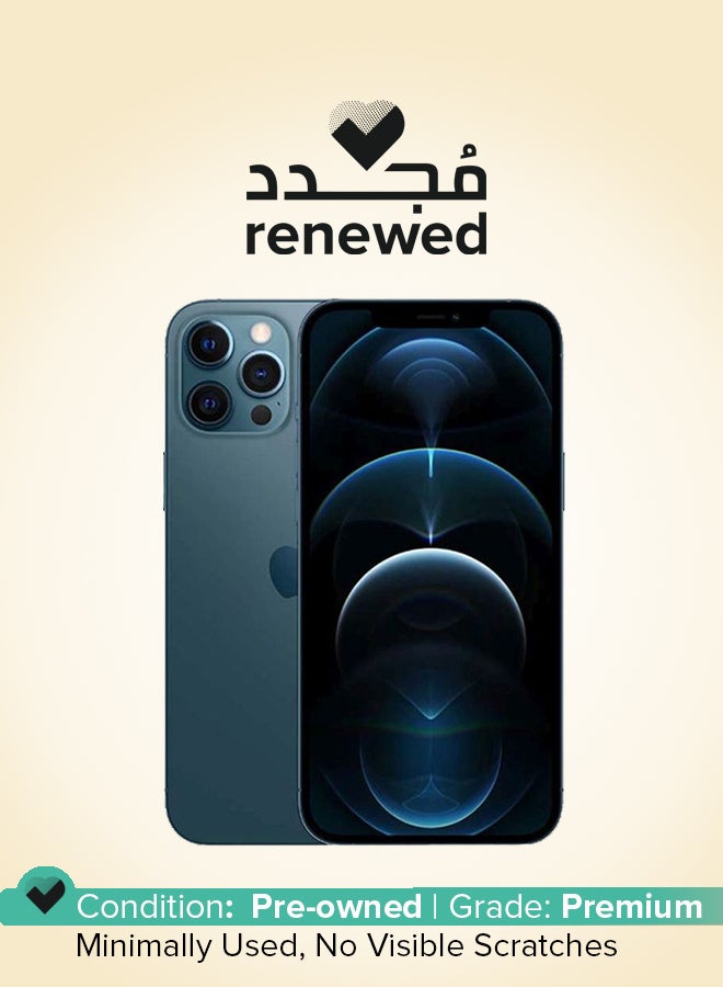 Compare Renewed  iPhone 12 Pro 256GB Pacific Blue 5G With Facetime  International Version at KSA Price