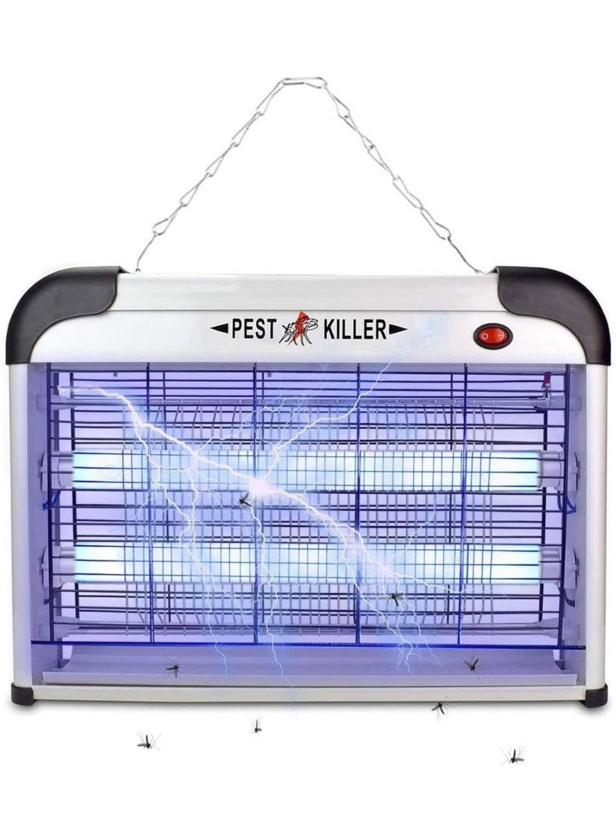 Compare Electric Mosquito Killer Lamp 12W Powerful Pest Control Fly Bug Zapper Indoor Outdoor Hanging UV Light Trap Safe Home Use With Chain And Plug Efficient Design at KSA Price
