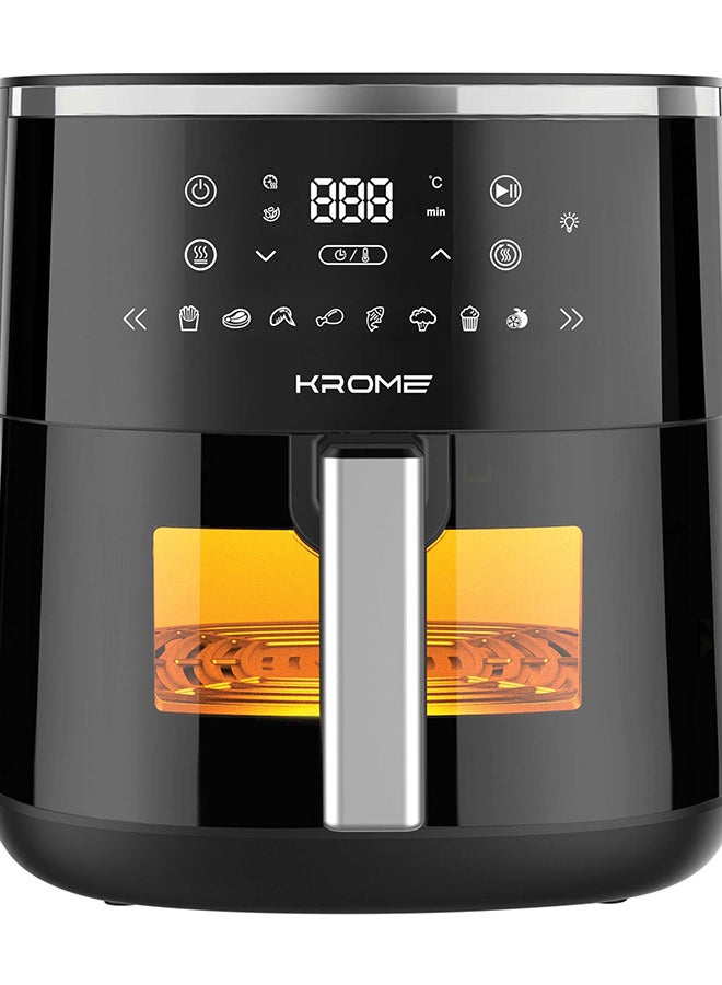 Compare KROME Air Fryer with Detachable Vortex Frying Rack – Touch Panel, 8 Cooking Menus, Keep Warm, Preheat Function, Viewing Window & Internal Light  4.2L  KRAF42DD 4.2 L 1500 W KRAF42DD black at KSA Price