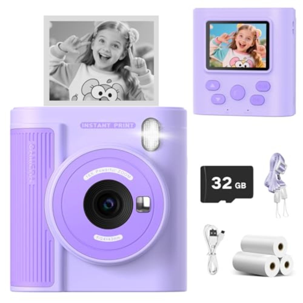 Camera with Instant Print, Thermal Printing Digital…