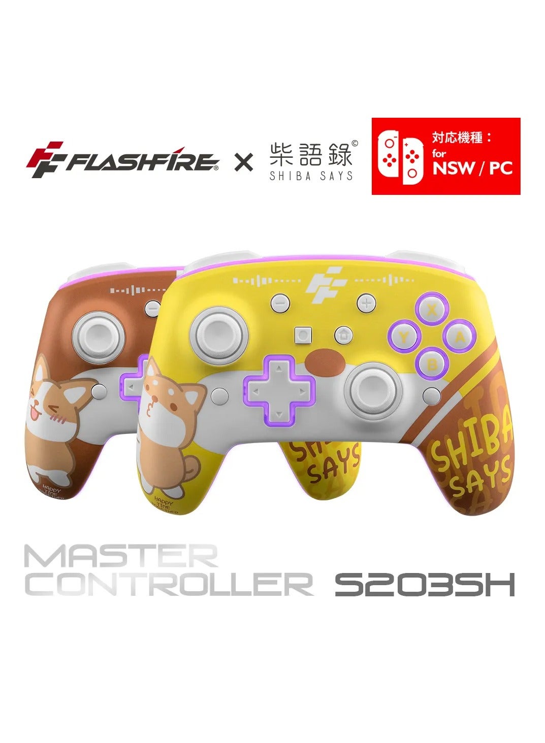 Compare Flashfire NSPC Bluetooth + 2.4G Wireless Handle Controller Joystick at KSA Price