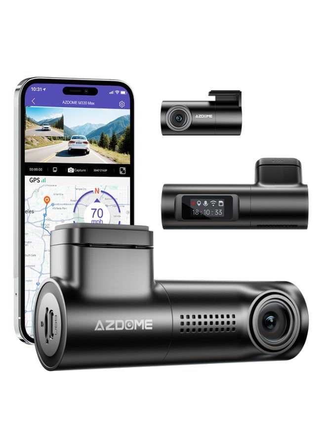 Compare AZDOME M330 Max Dash Cam 4K Front + 2.5K Rear, Dual Camera, ADAS, GPS, 5G WiFi, Voice Control, Night Vision, 24H Parking Monitor at KSA Price