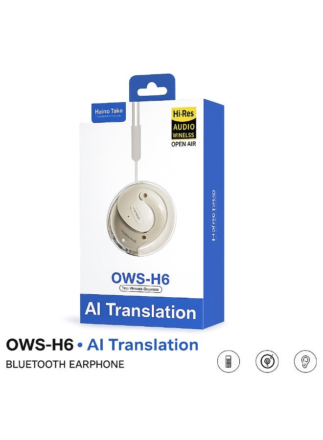 OWS-H6 AI Translation Wireless Earbuds Bluetooth 5.3…