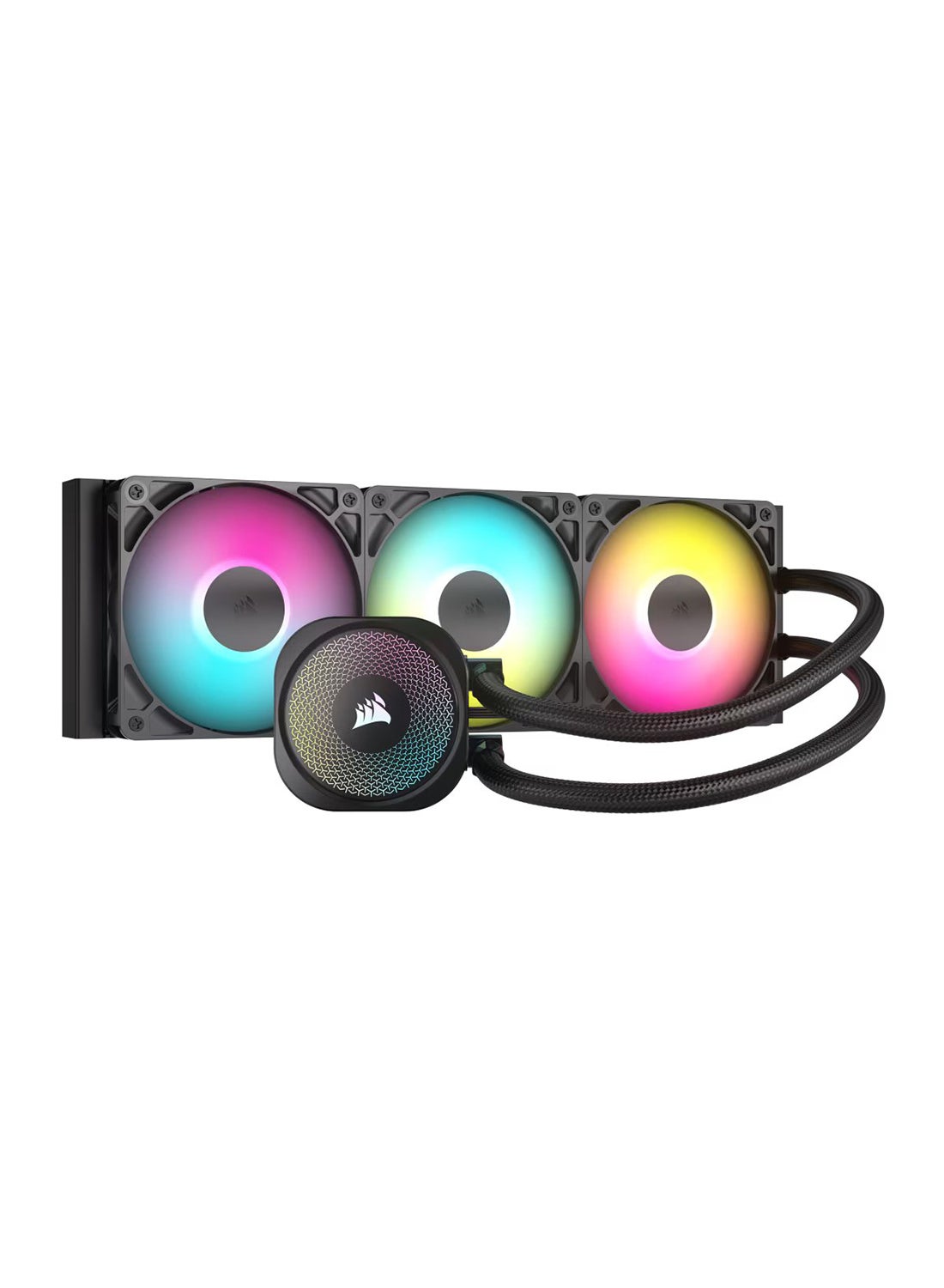 Compare Nautilus 360mm RS ARGB Liquid CPU Cooler, HighPerformance Triple 120mm Radiator with Advanced 6th Gen Asetek Pump, Customizable RGB LED Lighting, Enhanced Cooling for Intel and AMD Processors, Includes Premium Sleeved Tubi at KSA Price