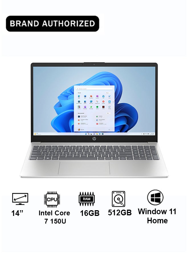 Compare OmniBook 5 Flip 14fp0018ne Intel Core 7 150U  16GB RAM  512GB SSD  14inch 2K Touchscreen  Intel Graphics  Glacier Silver,C2BE0EA Glacier silver at KSA Price