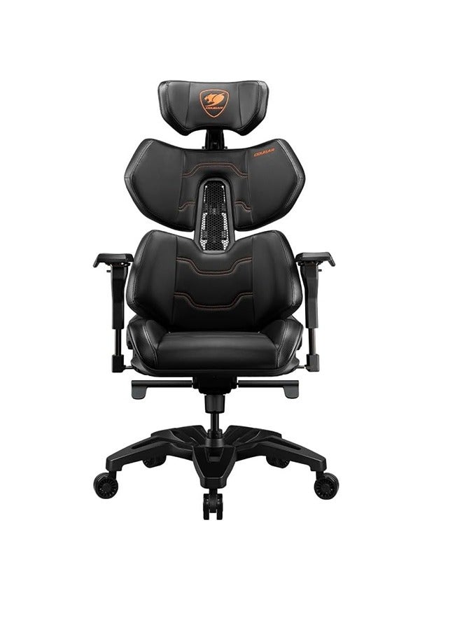 Compare Cougar Terminator Gaming Chair, With Unique Mechanical Aesthetics, Flexible PAFRP Backrest, Lumbar Support Design, HyperDura Leatherette, Ventilated Backrest, Black | 3MTERNXB.001 at KSA Price