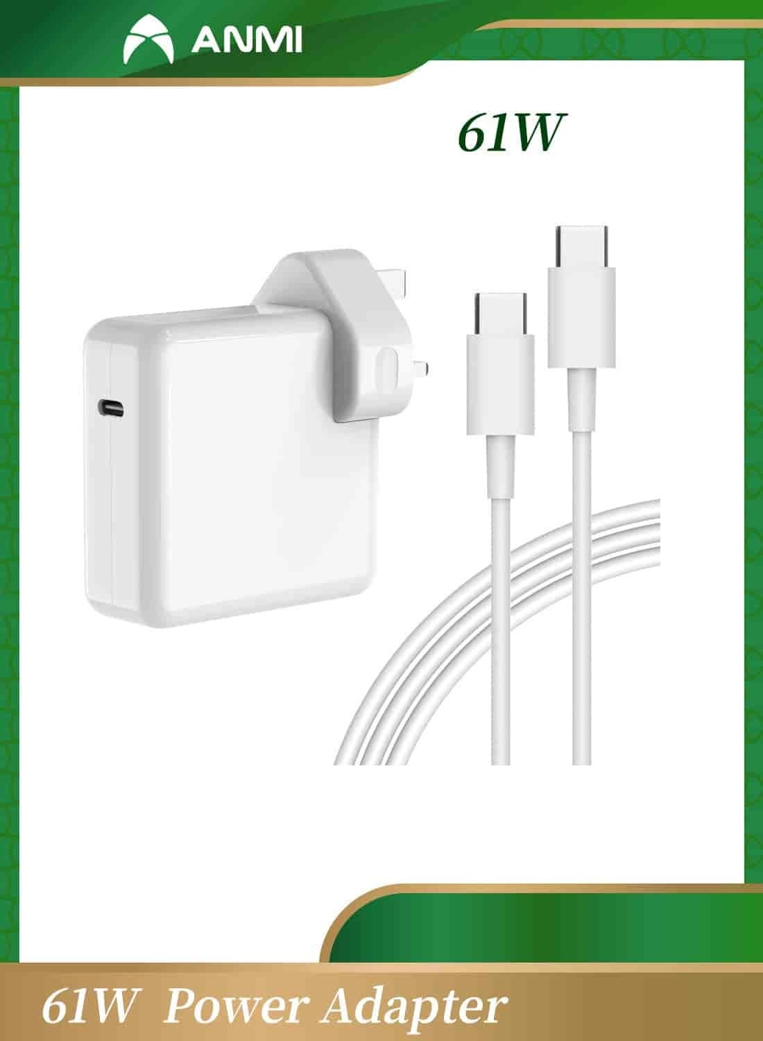 61W USB C Power Adapter for Mac Book…