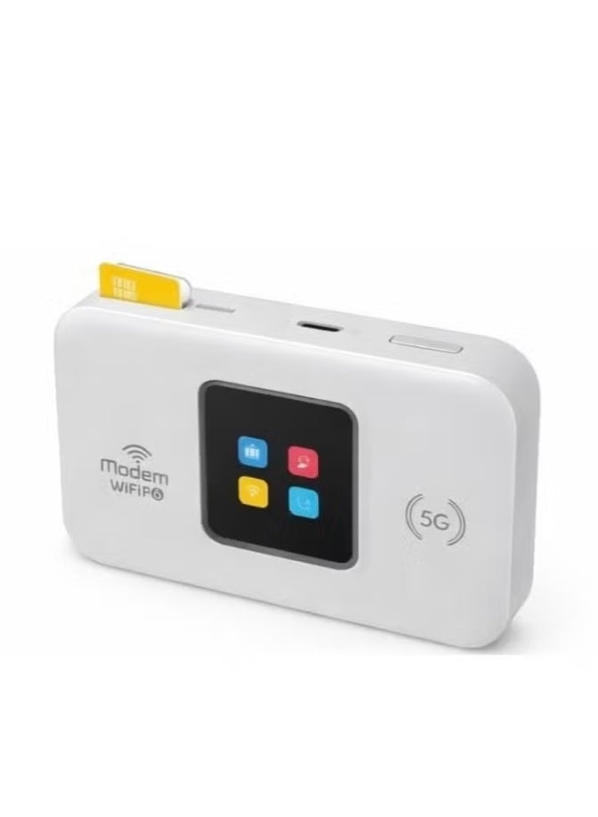 5G LTE WiFi 6 Mobile Router – Portable SIM Card WiFi…