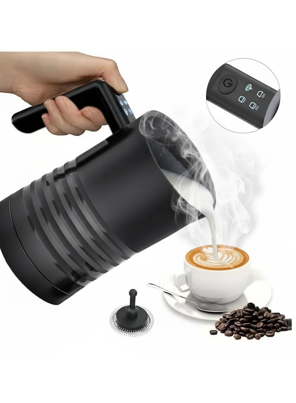 Electric Milk Frother and Steamer 4 in 1…
